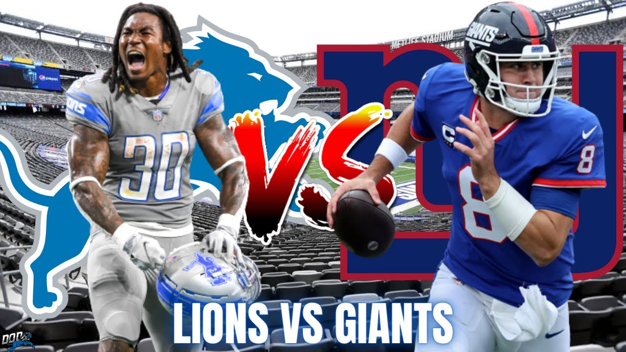 Lions Vs Giants Live Watch Party Play By Play/ Score YouTube