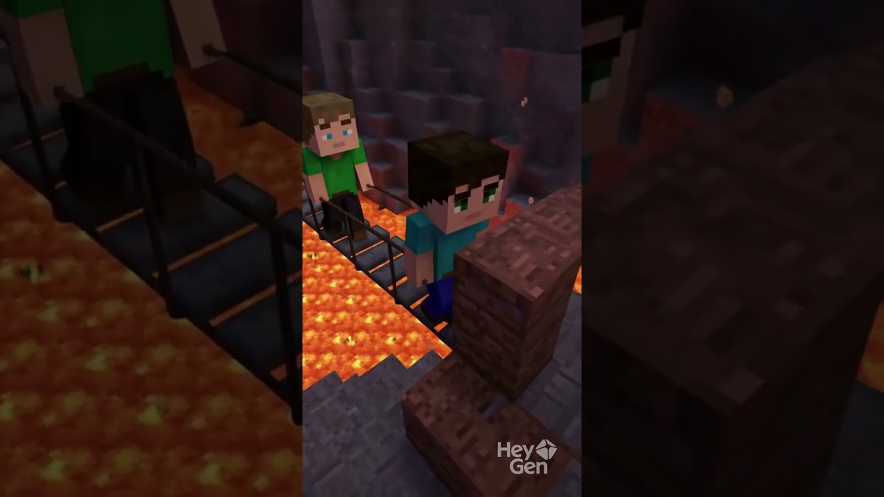 Minecraft Lava Rope Challenge 🔥- 