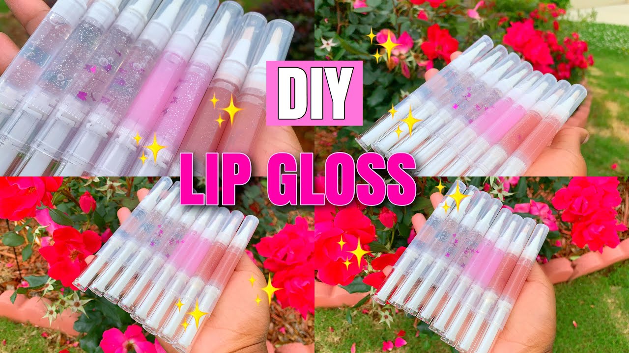 DIY GLITTER & BUTTERFLY LIP GLOSS 🦋 YouTube