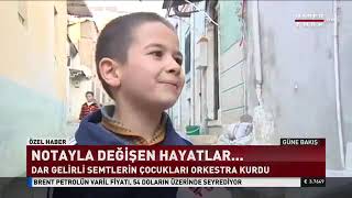 Dar gelirli semtlerin çocukları orkestra kurdu
