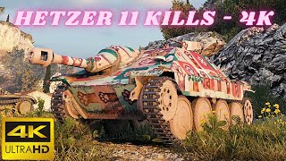 Jagdpanzer 38(t) Hetzer 11 Kills 4K Damage &  Hetzer  10 Kills World of Tanks  ,WOT tank games