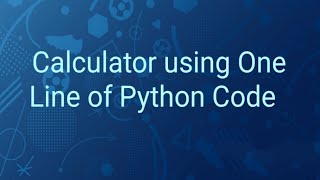 Calculator in Just One line code in Python 💯 #shorts #viral #coding #programming