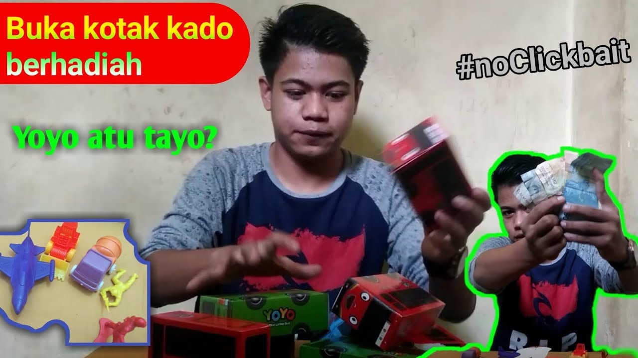 Buka kotak kado berhadiahyoyo YouTube