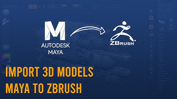 Maya to Zbrush - How to Import 3D Model in Zbrush from Maya or Any 3D Software
