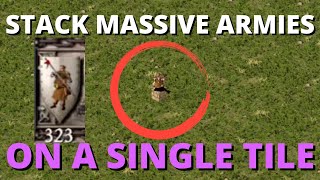 How to STACK INFINITE UNITS on a single TILE - Stronghold Crusader