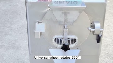 Wellcooling ICM-T48S Stainless Steel Gelato Batch Freezer Hard Ice Cream Machine