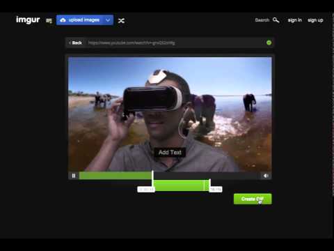 Convert Youtube Video to GIF Online using Imgur
