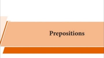 9TH ENGLISH, REFRESHER COURSE MODULE, ANSWER KEY FOR PREPOSITIONS