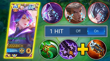 THIS NEW HANABI ITEM COMBO IS INSANE!! 🔥 (DAMAGE HACK) | HANABI BEST BUILD 2023 | MLBB