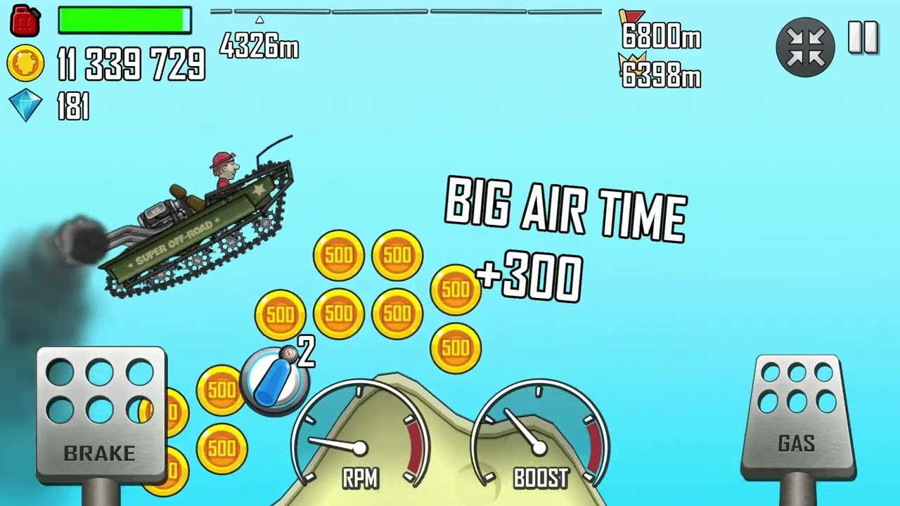 Hill Climb Racing Driver Tank in Season Map 🗾🗺️🤯🔥