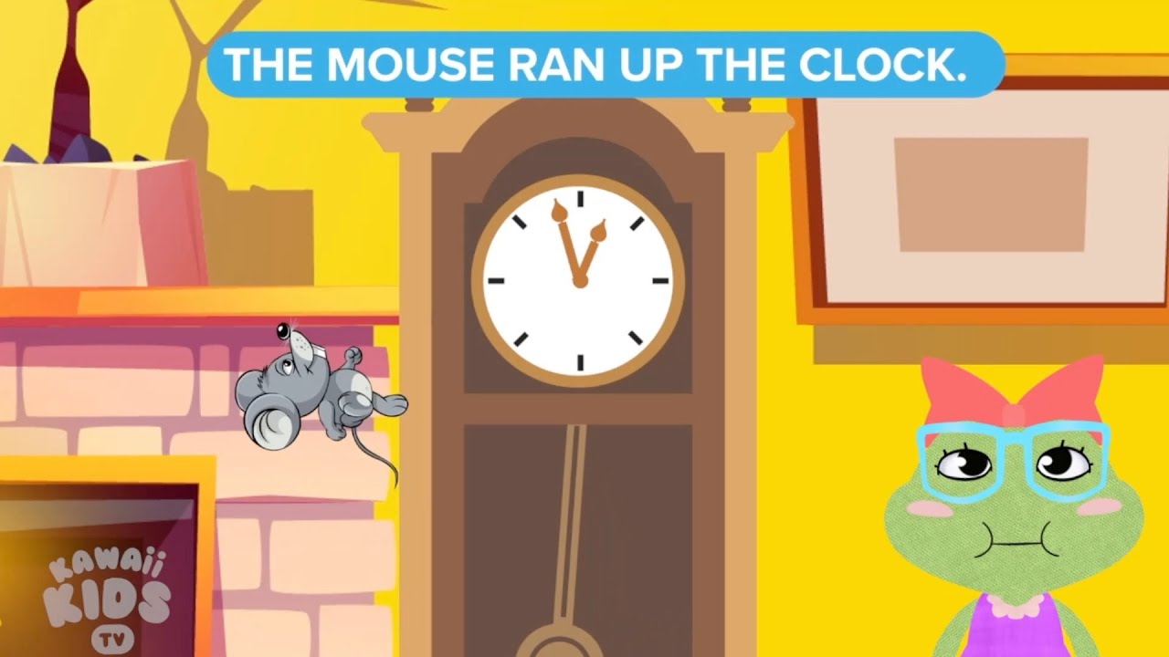 Hickory Dickory Dock Nursery Rhyme Mouse Goes Up The Clock Songs