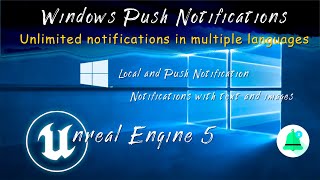 Unreal Engine 5 Push Windows Notifications  and Ue5 SMG Options