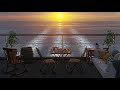 Sunset and Cruise Ship Waves | For sleeping, studying | 8Hours