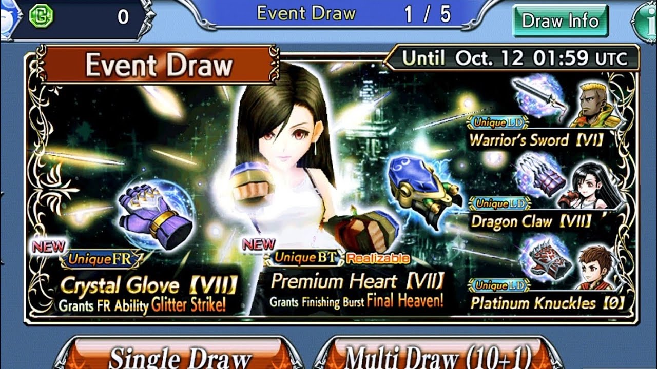 DFFOO GL - Tifa FR Banner - Gems Pull