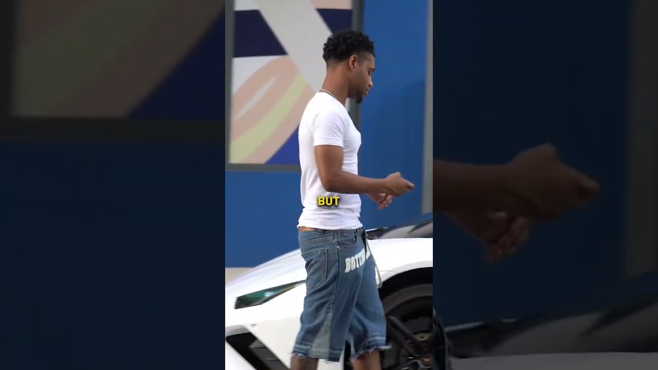 GOLD DIGGER SAW THE CAR 😈 THEN THIS HAPPENED!!! #ticodior #golddigger #shorts