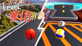 BasketRoll-Rolling Ball Game| Level: 18🏹(flythrough) screenshot 1