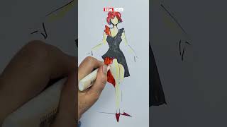 Fashion Sketch Tutorial 2026 | SSM Fashion #shorts
