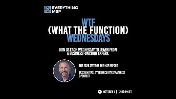 WTF (What The Function) Wednesdays: The 2025 State of the MSP Report