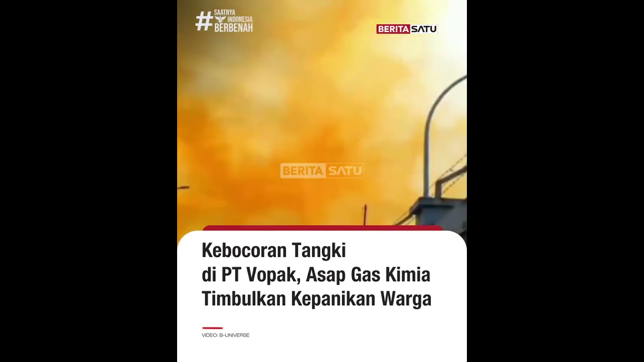 Asap Kuning Mengepul, Diduga Kebocoran Tangki Bahan Kimia di Cilegon 