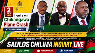 APPEARANCE OF BRIGADIER GENERAL PROF DAN KUWALI MDF CHILIMA PLANE CRASH INQUIRY PARLIAMENT OF MALAWI