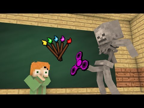 Monster School Mobs : Fidget spinner Challenge & Drawing - Minecraft Animation Monster School Mobs : Fidget spinner Challenge & Drawing - Minecraft Animation