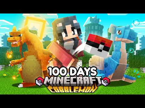 I Spent 100 DAYS in Minecraft COBBLEMON!