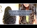Easy Heatless Curly&amp;Wavy Hair