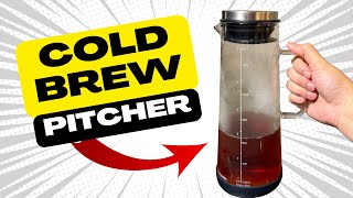 BrewMOO Airtight Cold Brew Coffee Maker Review | Iced Tea & Coffee Pitcher 1.4L/48oz | Amazon Find