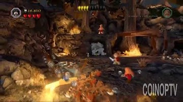 LEGO The Hobbit Into the Fire Azog Battle Gameplay