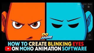 HOW TO CREATE BLINKING EYES ON MOHO ANIMATION SOFTWARE FOR BEGINNERS #moho #tutorial 