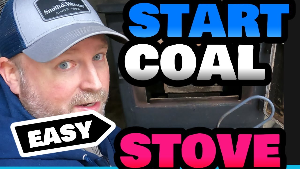 How to start a Coal Stove Easy!! Clean with no smoke!!! Harman Magnum