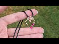 Wire Wrapped Heart Pendant Tutorial using round wire