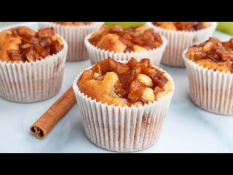 Apple Pie Muffins | Soft, Moist & Filled with Warm Cinnamon Apples 🍎