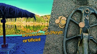 DETECTANDO en una Playa ARTIFICIAL formada por una Represa