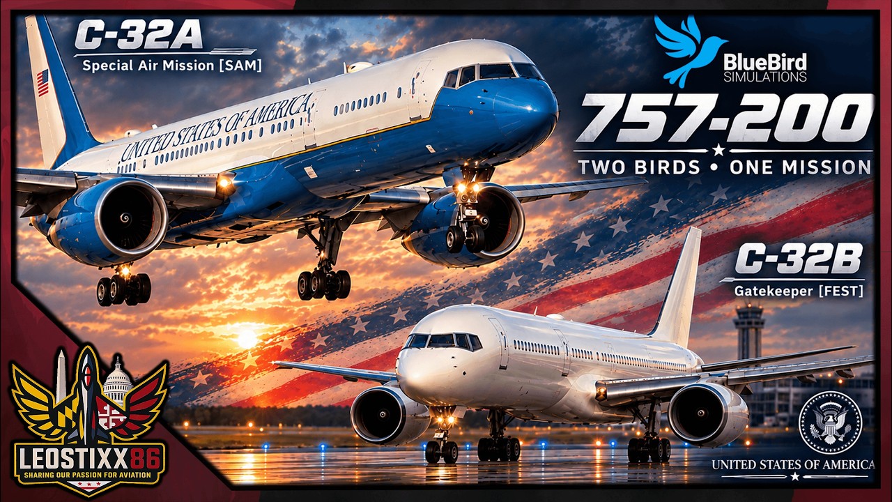 *Special Air Mission* Modded Bluebird 757-200 PW+RR | ADW-DJT-ADW | MSFS2024 🔴Live🔴