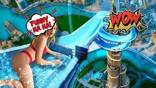 WATER SLIDE FAILS COMPILATION | Water Slides Are Tough | Funny Falls