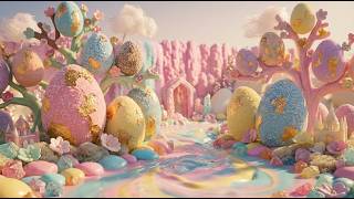Relaxing Easter Candy Land Ambience 🍭🐣 | Calming Music (4K)