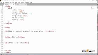 14 append, prepend, before, and after in JQuery in Urdu/Hindi
