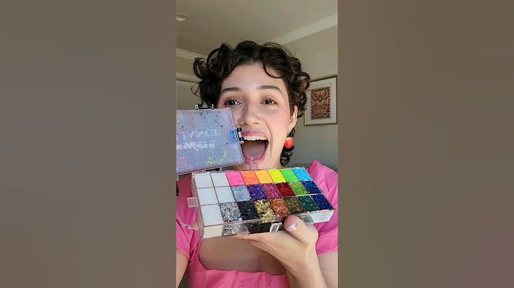 Trying a $180 Glitter Palette 🥹💖 #asmr #makeupshorts #glitter