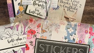 Plan With Me-My Sister’s Planner Pt 3-Florals, Books,  And Tropical Vibes 