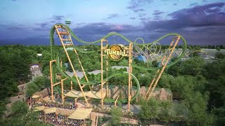 Sneak Peek At Kings Dominions New 4D Coaster Tumbili Fly Around View