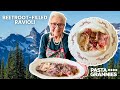 88yr old Chiara's buttery beetroot ravioli, called casunziei, from Northern Italy! | Pasta Grannies