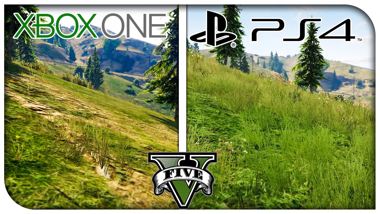 GTA 5 PS4 vs Xbox One Graphics Comparison! (1080p) [GTA V] 