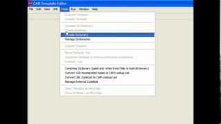 CAM Editor Dictionary Collection Manager