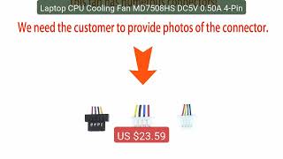 Laptop CPU Cooling Fan MD7508HS DC5V 0.50A 4-Pin — Best Buy 2026 | Great Quality!