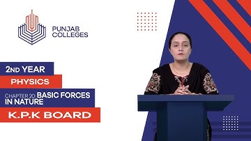 PGC Lectures-Inter Part 2-KPK Board-Physics-Chapter 20-Basic Forces In Nature