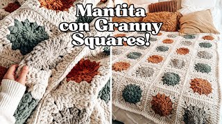 Tejer una Manta con Granny Squares a Crochet | Tutorial paso a paso