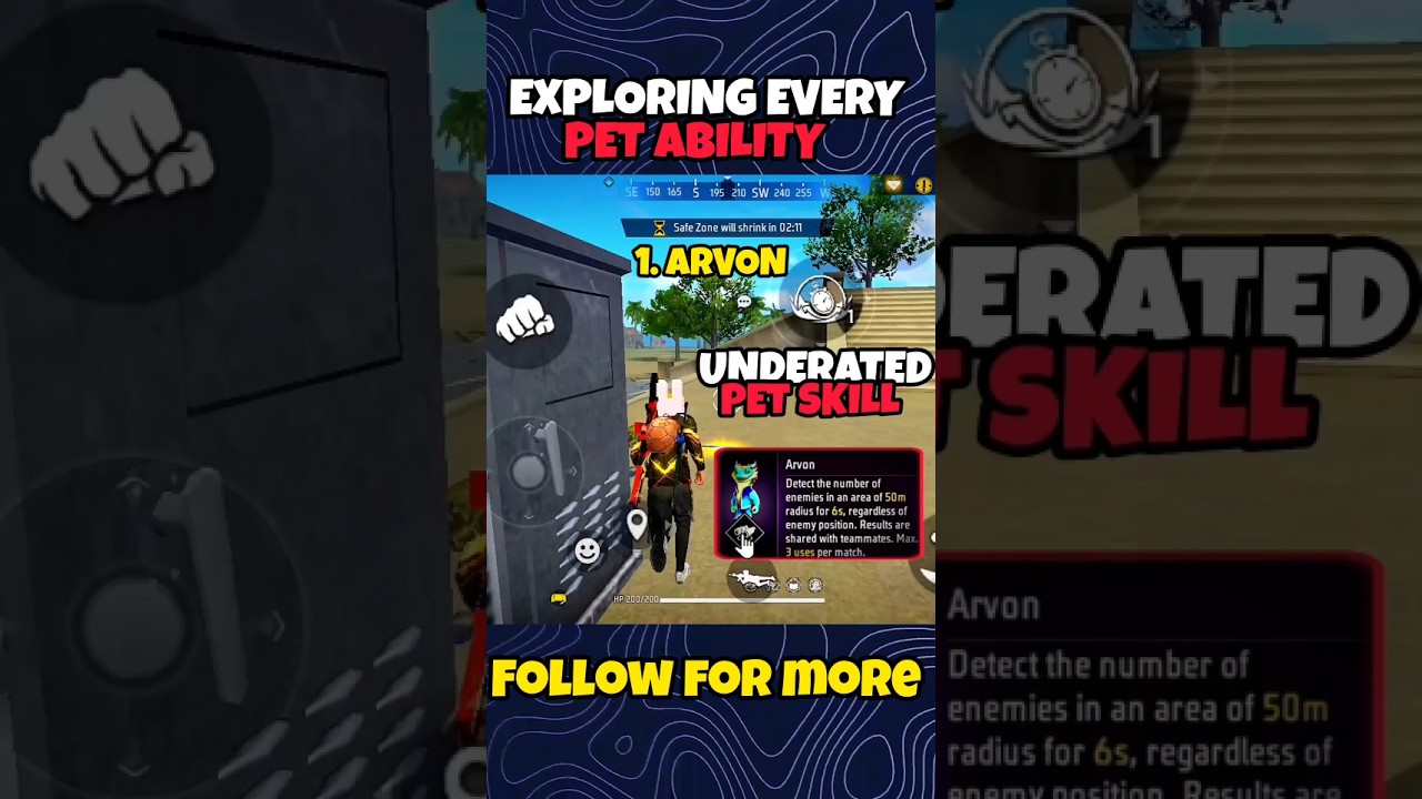 ARVON PET secret ability 😱🤯🔥 