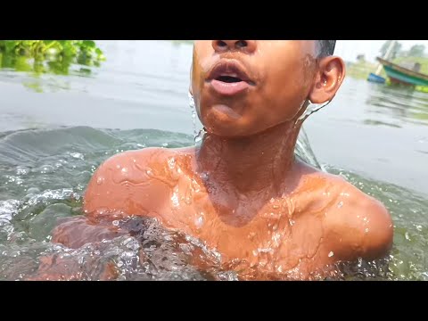 Boys Swimming | Boys bath | Village Boy Swimming