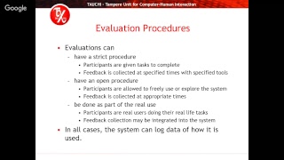 Multimodal Interaction - Evaluation